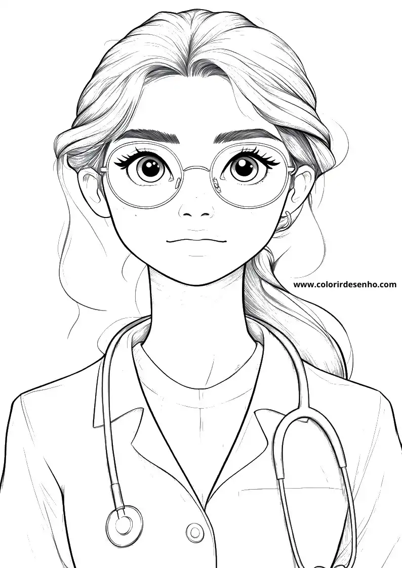 Educational Doctor Coloring Pages 1