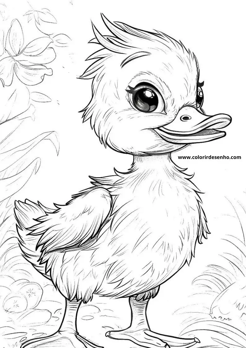 Educational Duck Coloring Pages 2