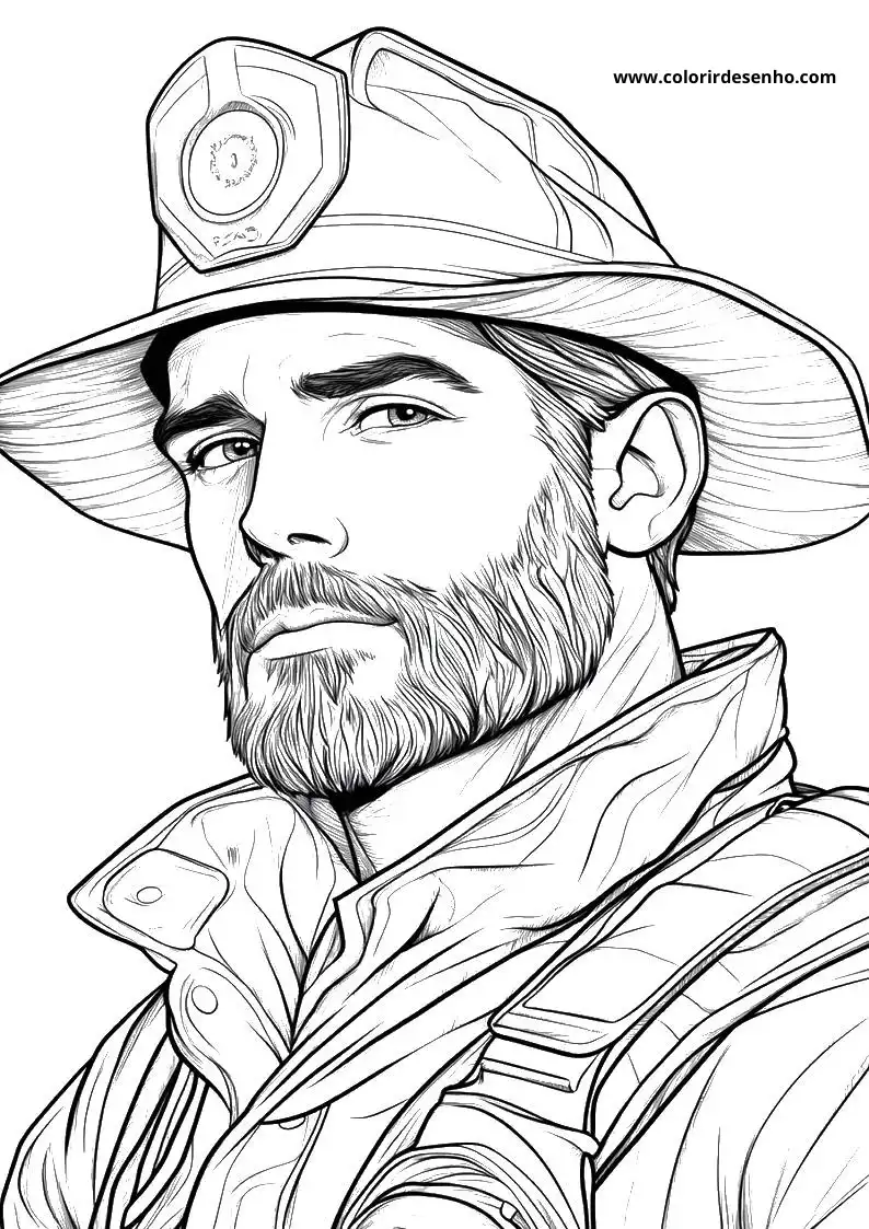 Educational Firefighter Coloring Pages 3