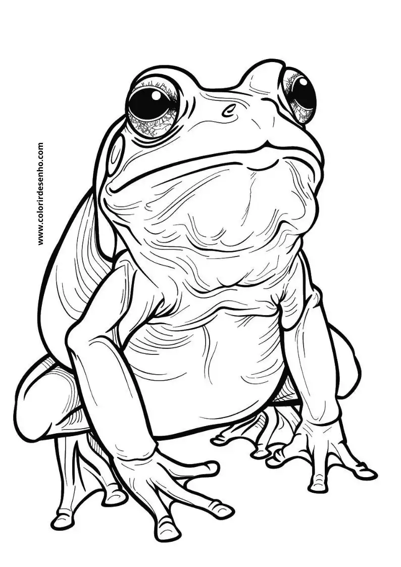 Educational Frog Coloring Pages 10