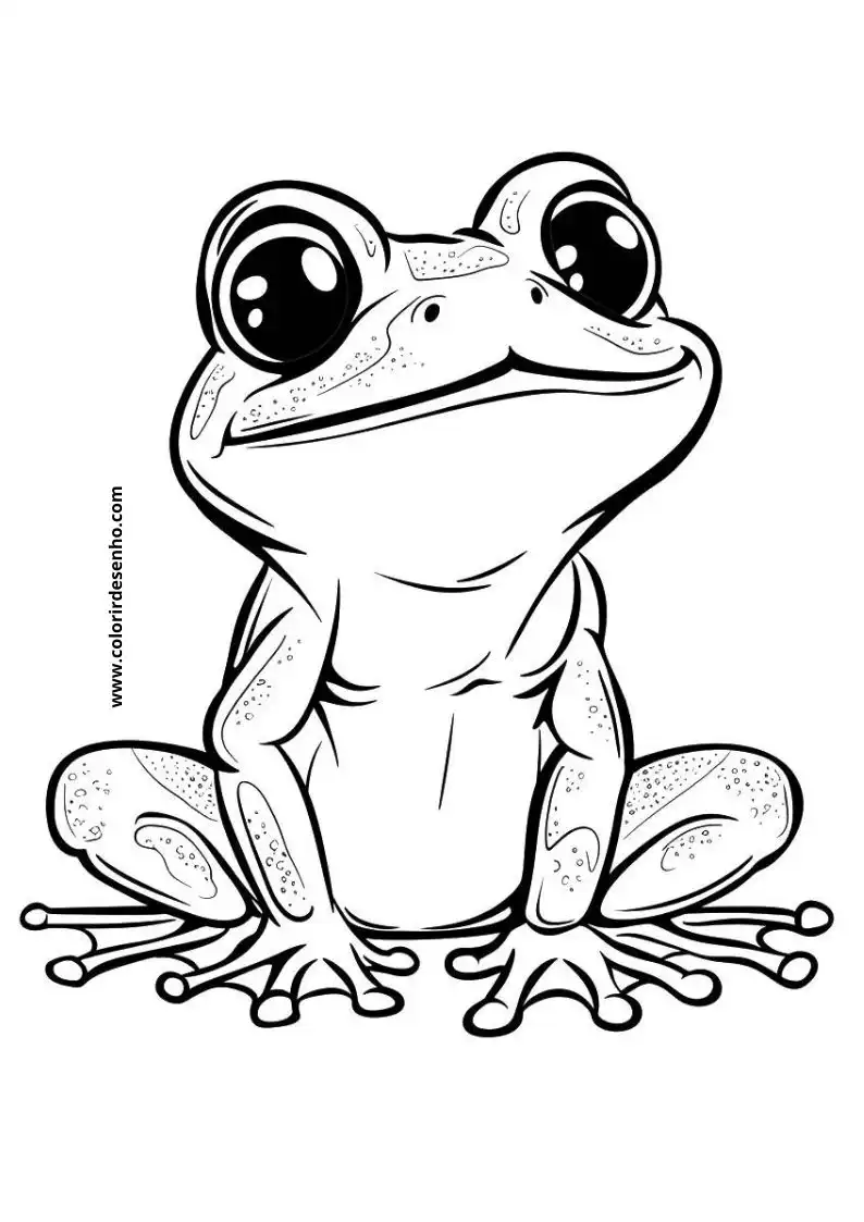 Educational Frog Coloring Pages 2