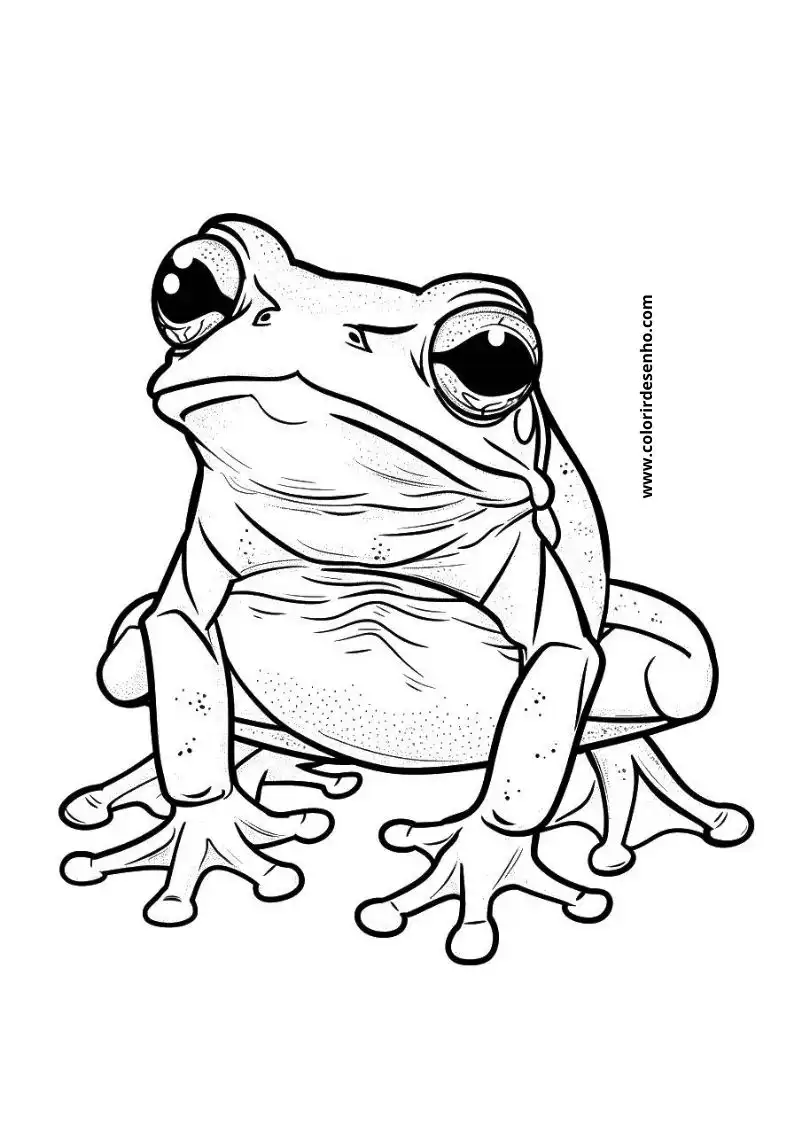 Educational Frog Coloring Pages 8