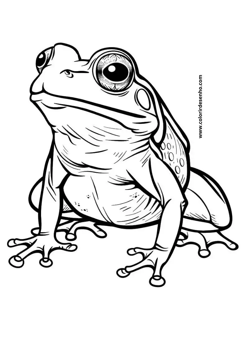 Educational Frog Coloring Pages 9
