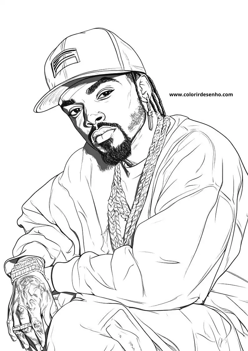 Educational Hip Hop Coloring Pages 1