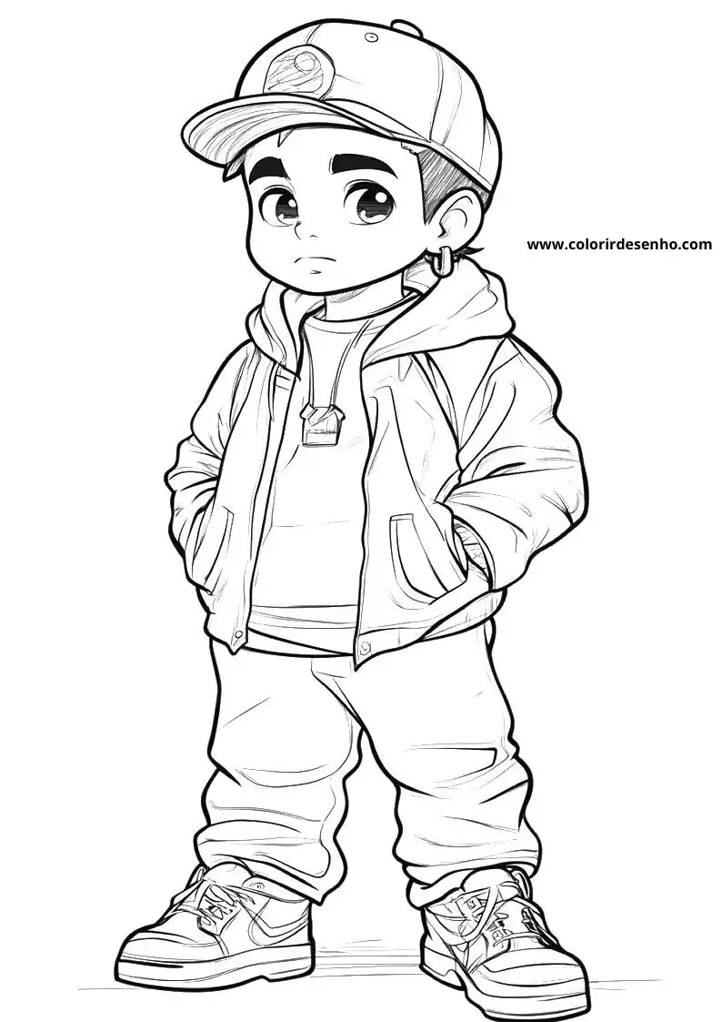 Educational Hip Hop Coloring Pages 11