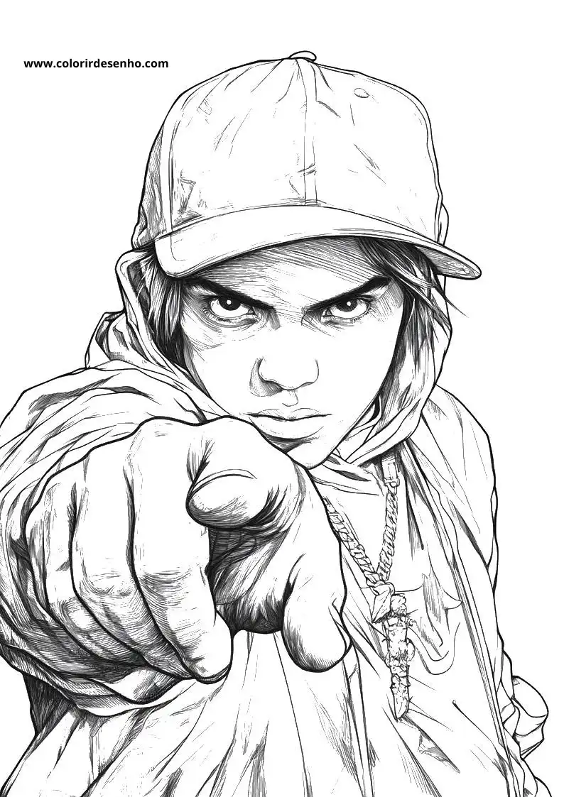 Educational Hip Hop Coloring Pages 5