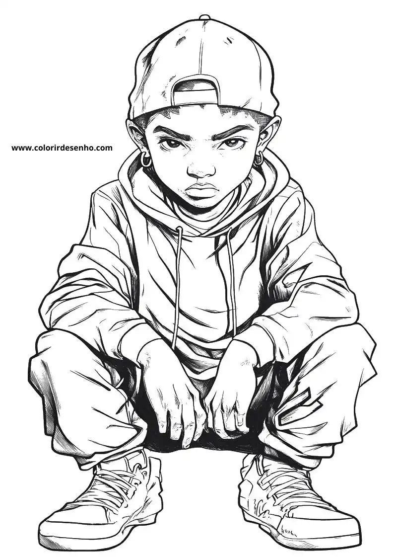 Educational Hip Hop Coloring Pages 7