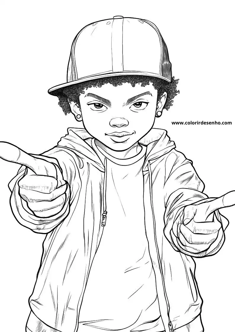 Educational Hip Hop Coloring Pages 9