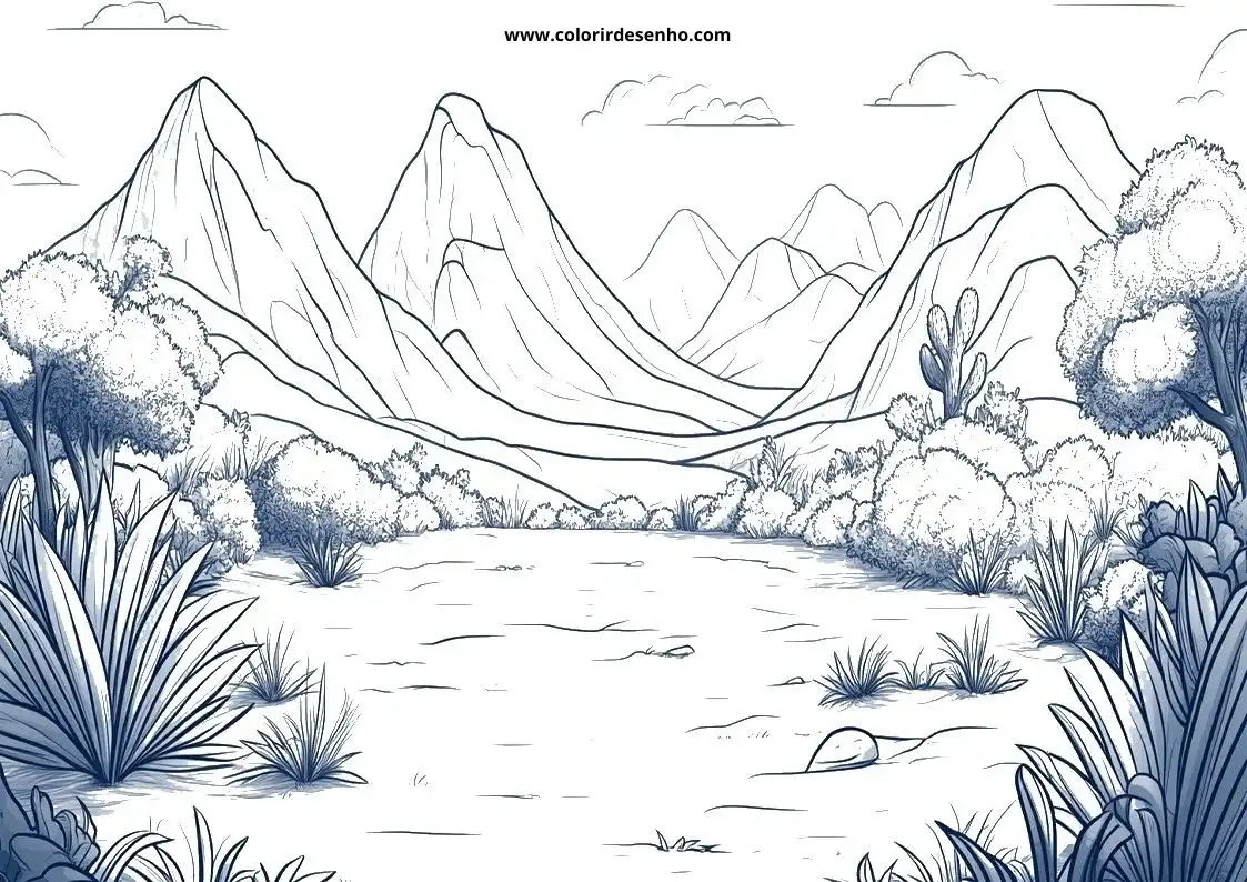 Educational Landscape Coloring Pages 3