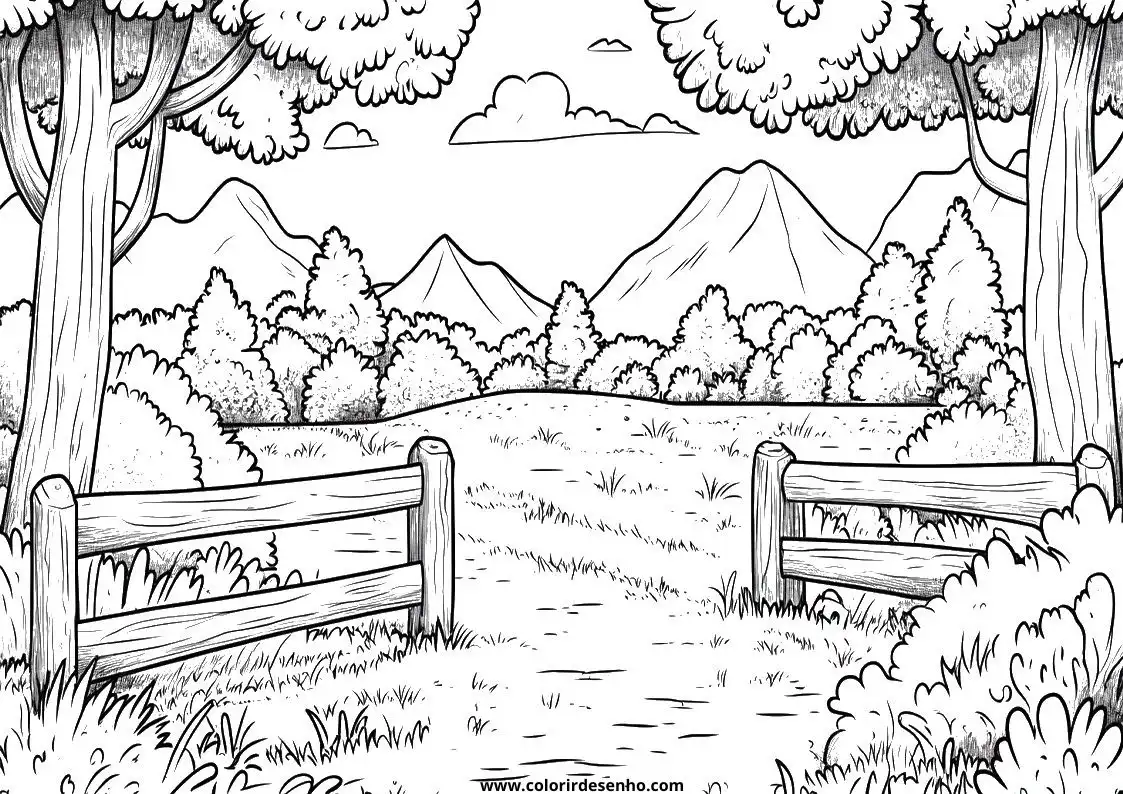 Educational Landscape Coloring Pages 4