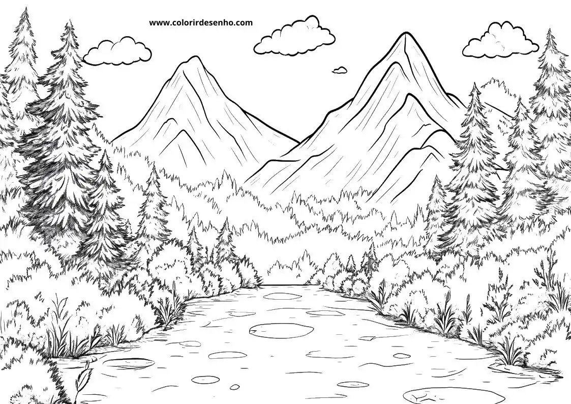 Educational Landscape Coloring Pages 5