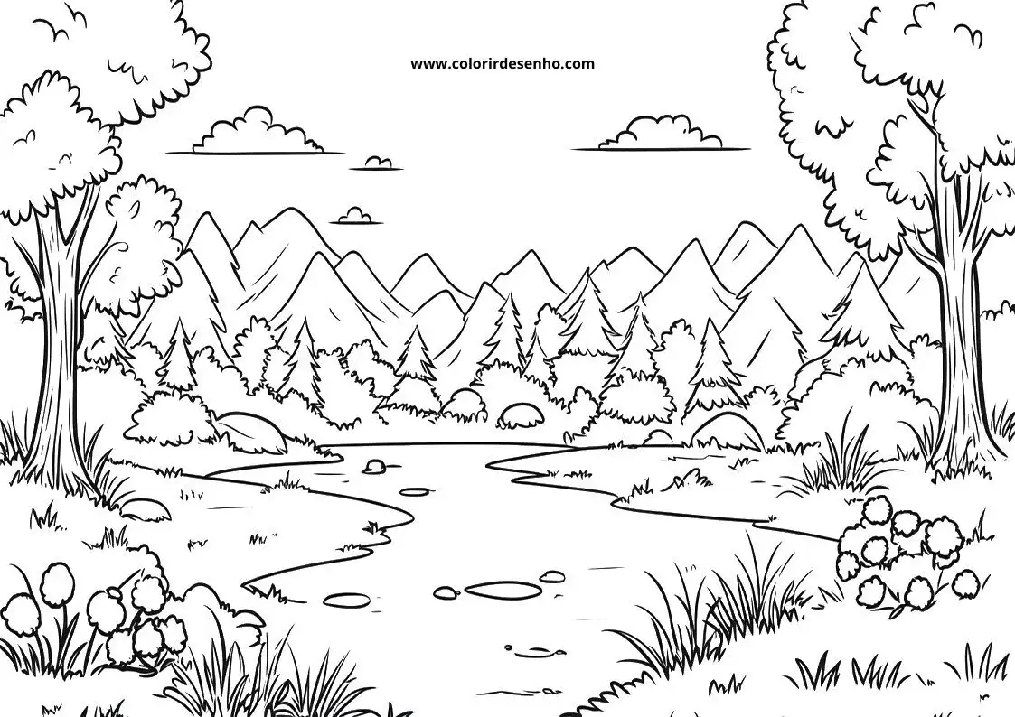 Educational Landscape Coloring Pages 6