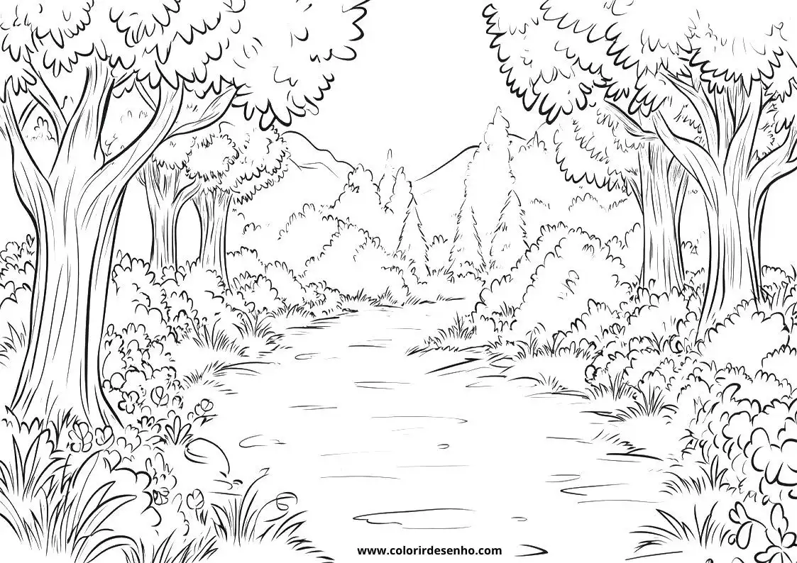 Educational Landscape Coloring Pages 7