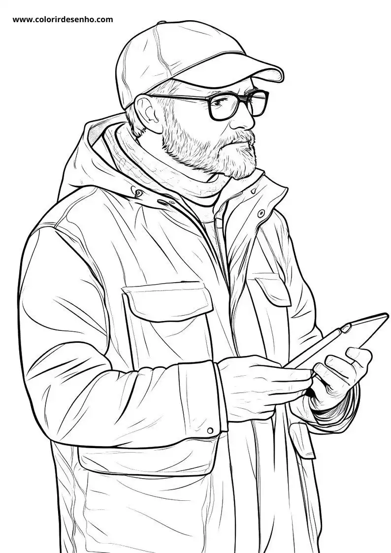 Educational Man Coloring Pages 3
