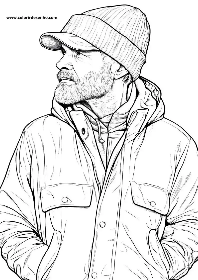 Educational Man Coloring Pages 5