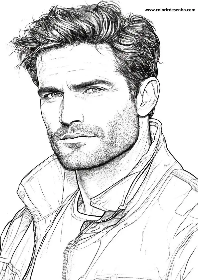 Educational Man Coloring Pages 8