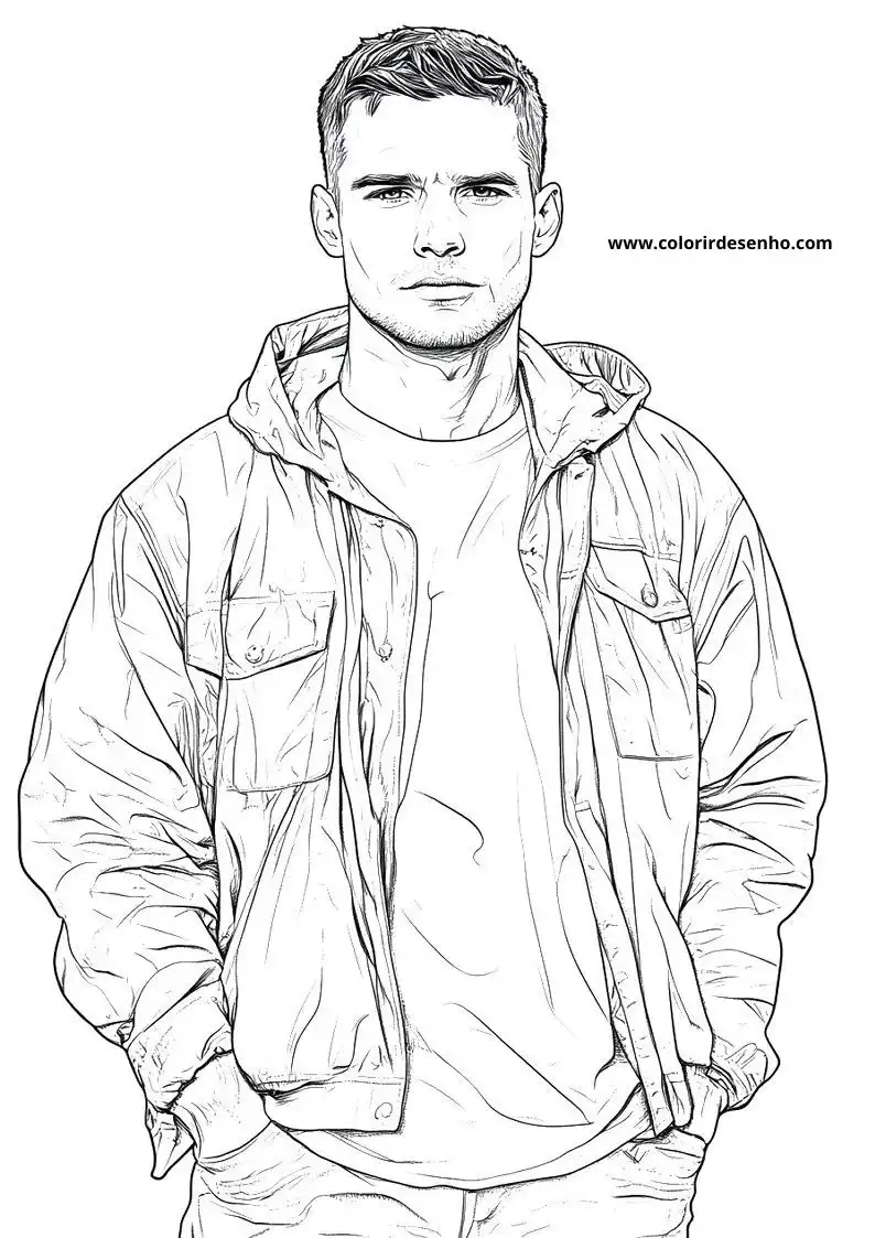 Educational Man Coloring Pages 9