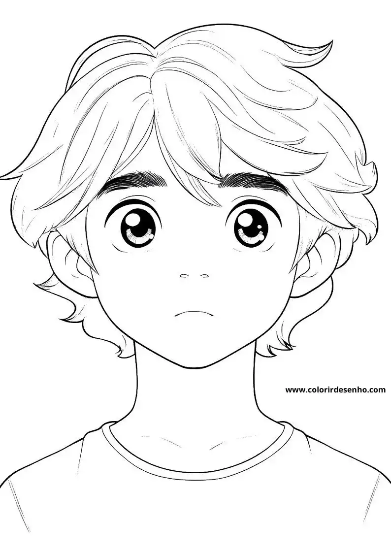 Educational Man’s Face Coloring Pages 8