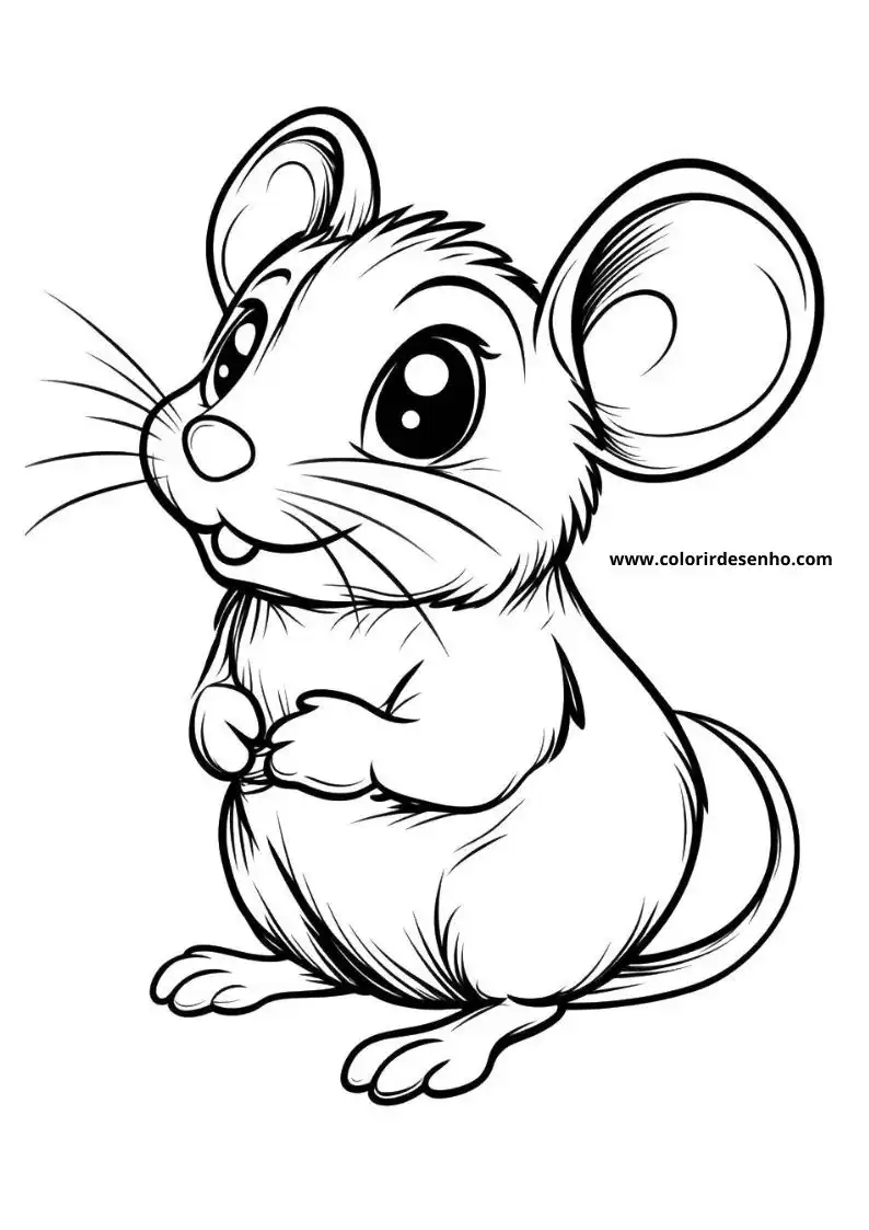Educational Mouse Coloring Pages 1