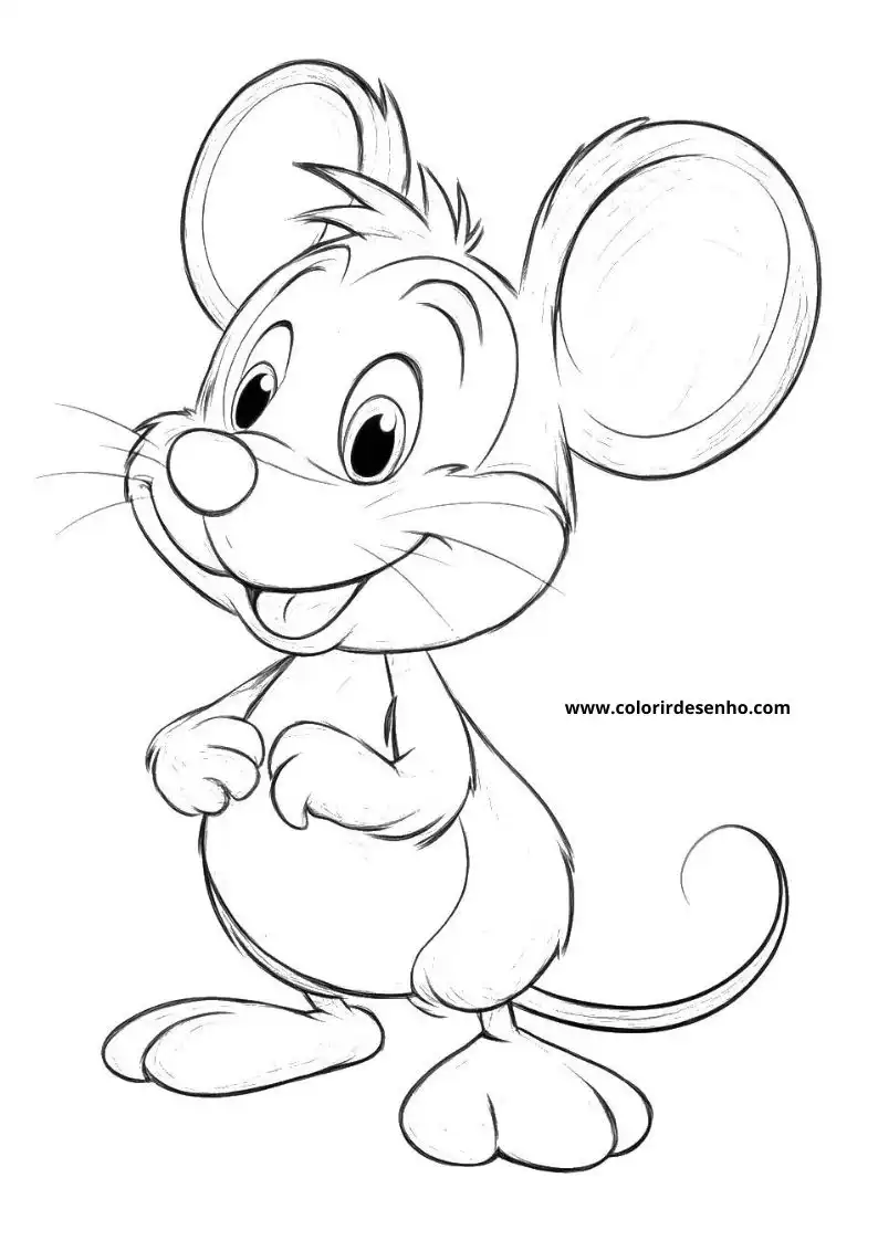 Educational Mouse Coloring Pages 4