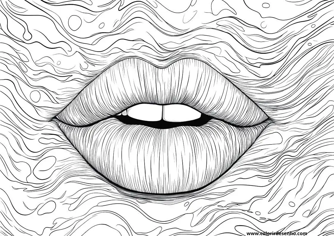 Educational Mouth Coloring Pages 2