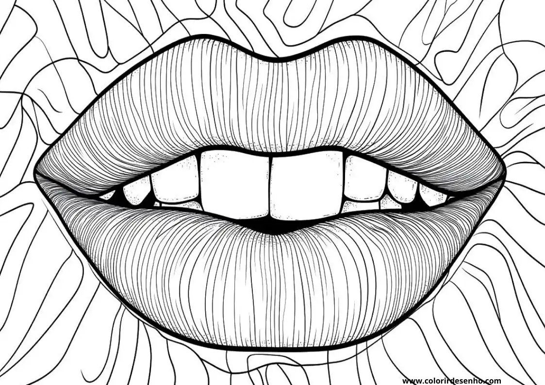 Educational Mouth Coloring Pages 3