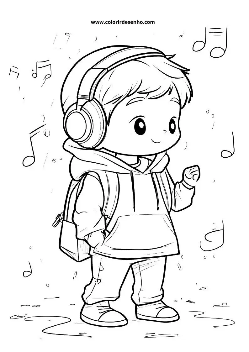 Educational Music Coloring Pages 3