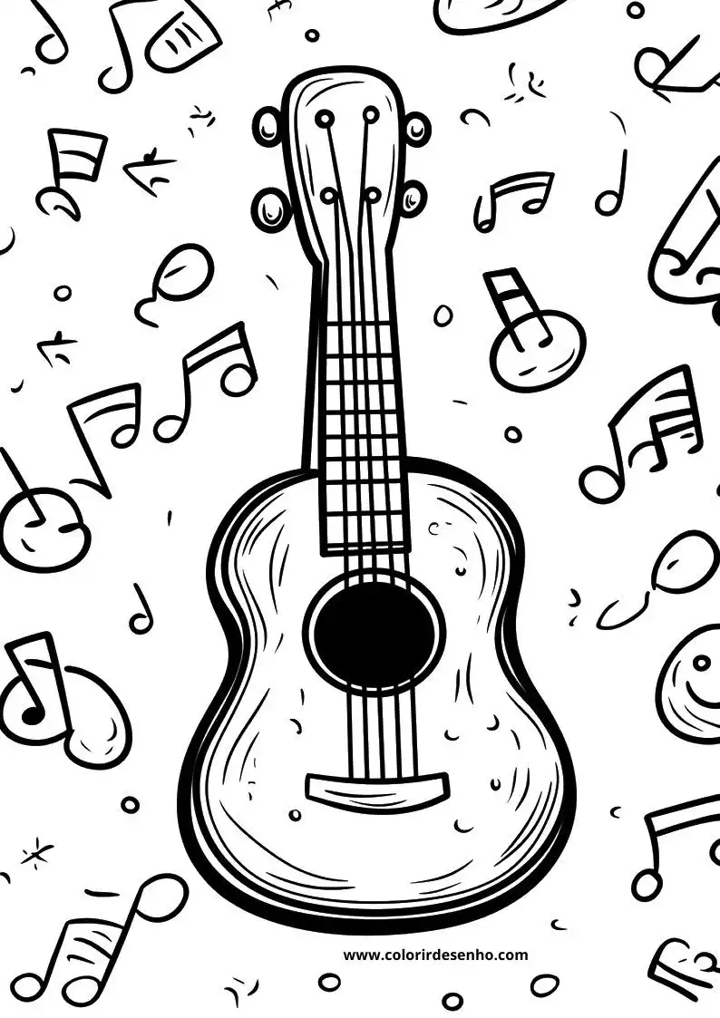 Educational Music Coloring Pages 4