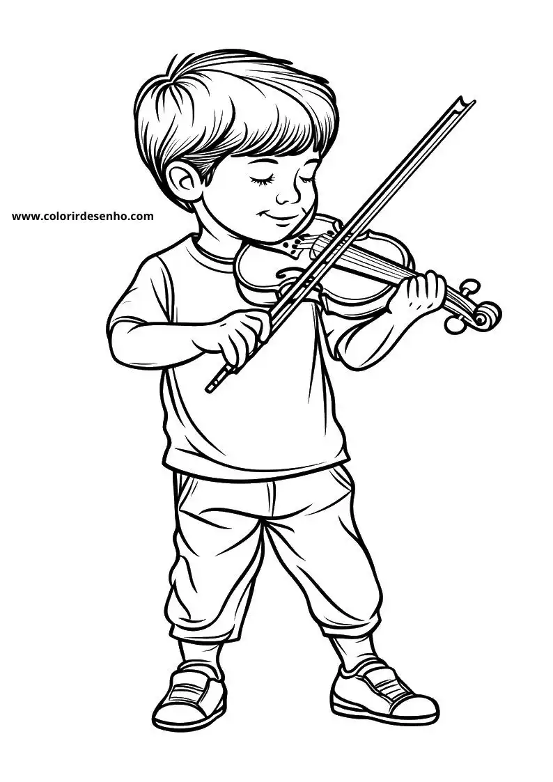 Educational Music Coloring Pages 7
