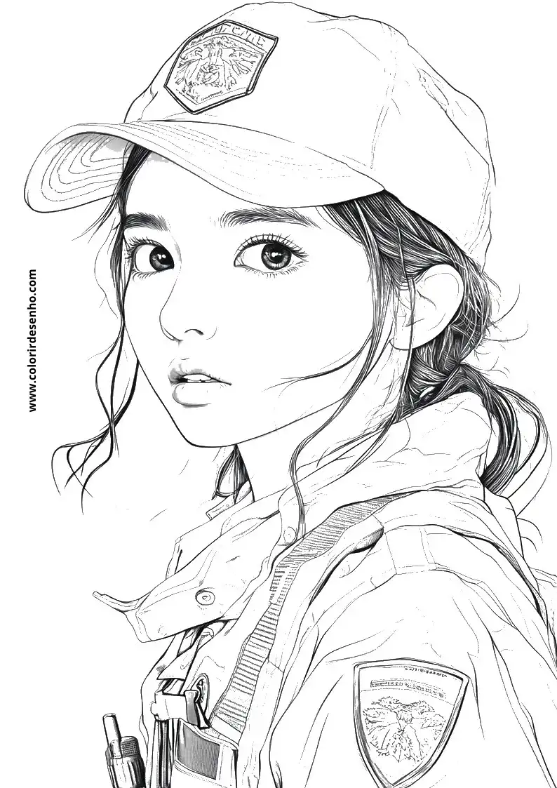 Educational Police Coloring Pages 1