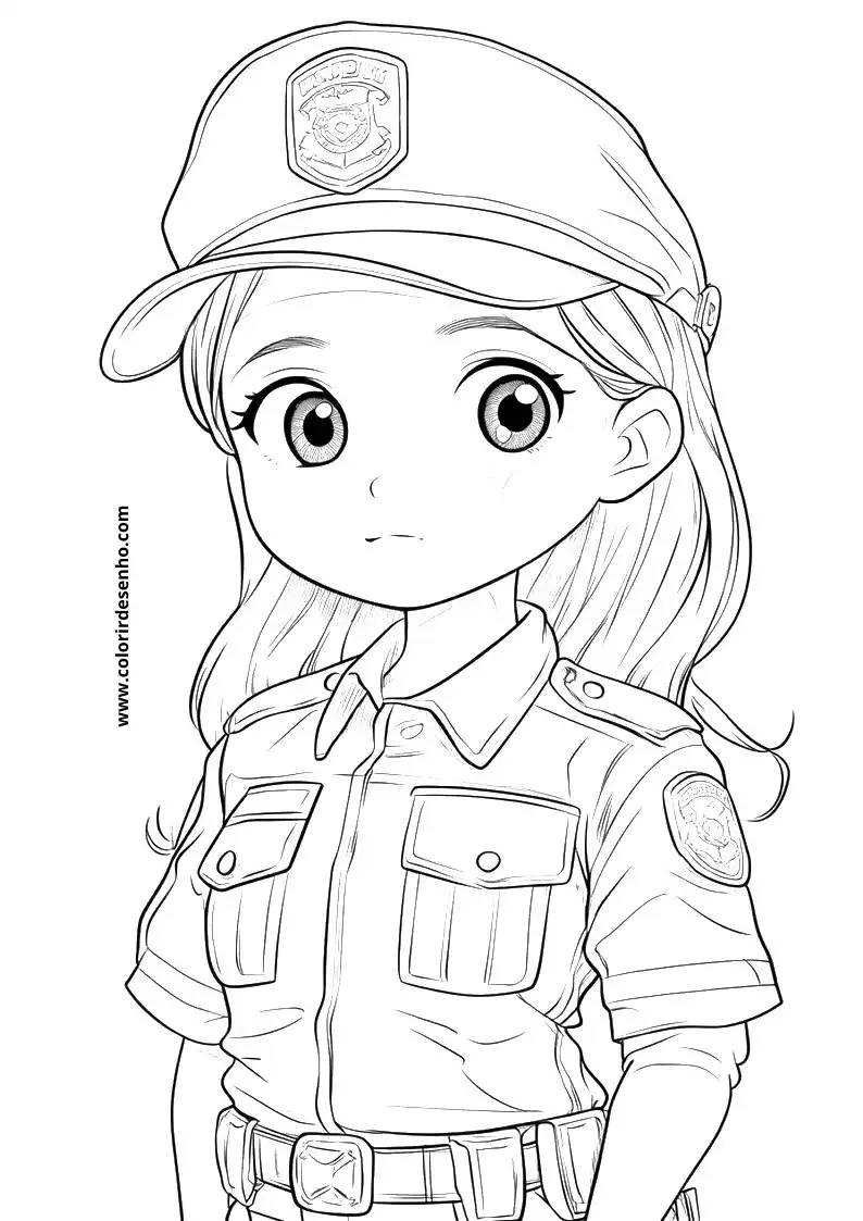 Educational Police Coloring Pages 2
