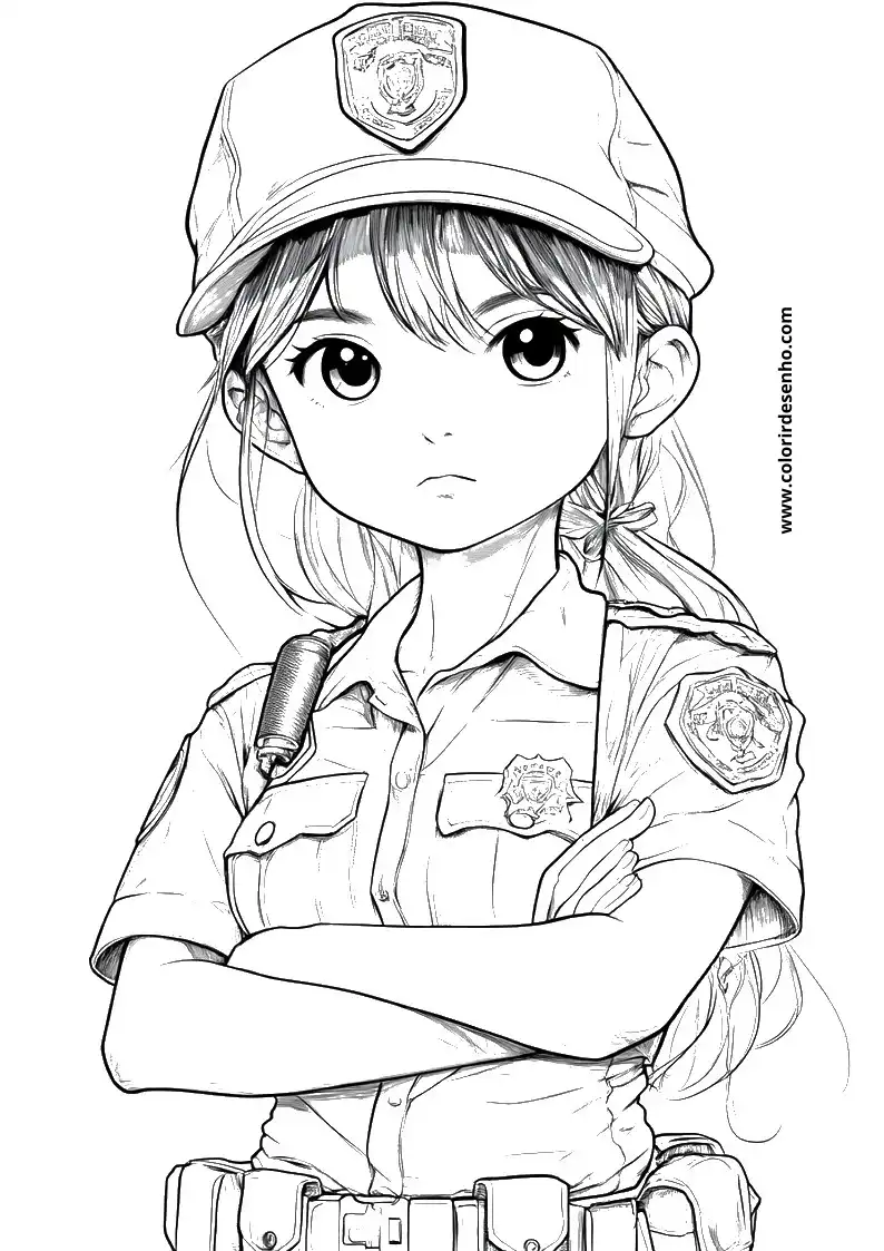 Educational Police Coloring Pages 3