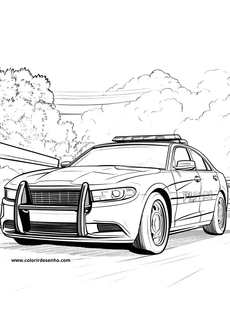 Educational Police Coloring Pages 5