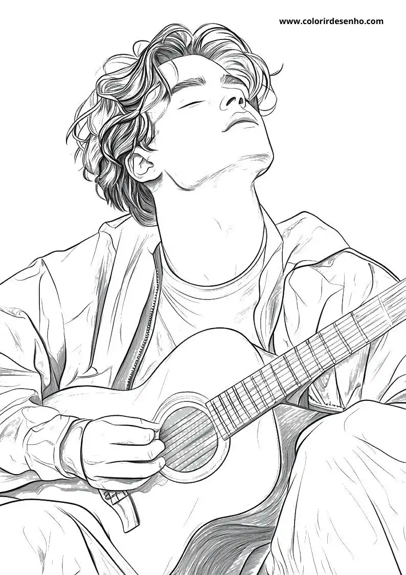 Educational Pop Rock Coloring Pages 8