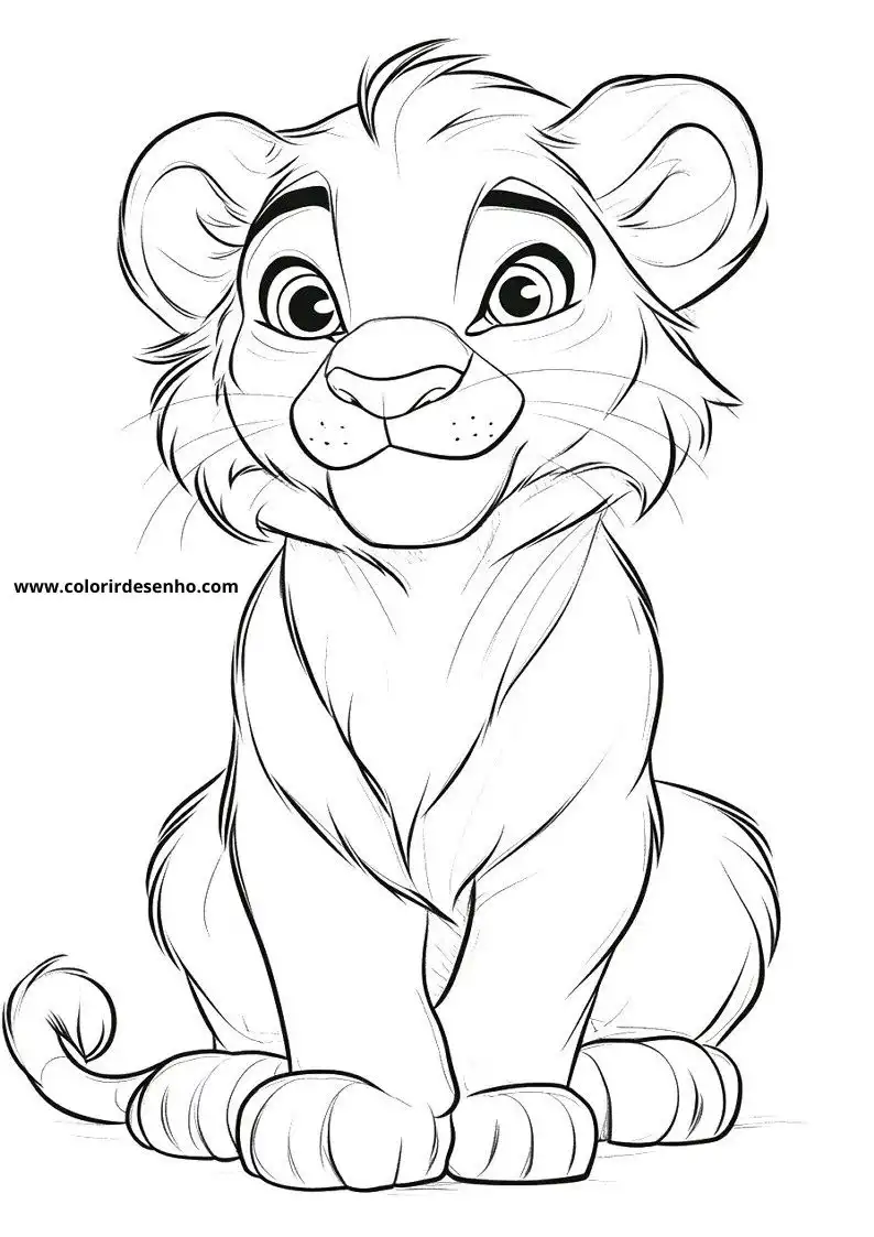 Educational Tiger Coloring Pages 2
