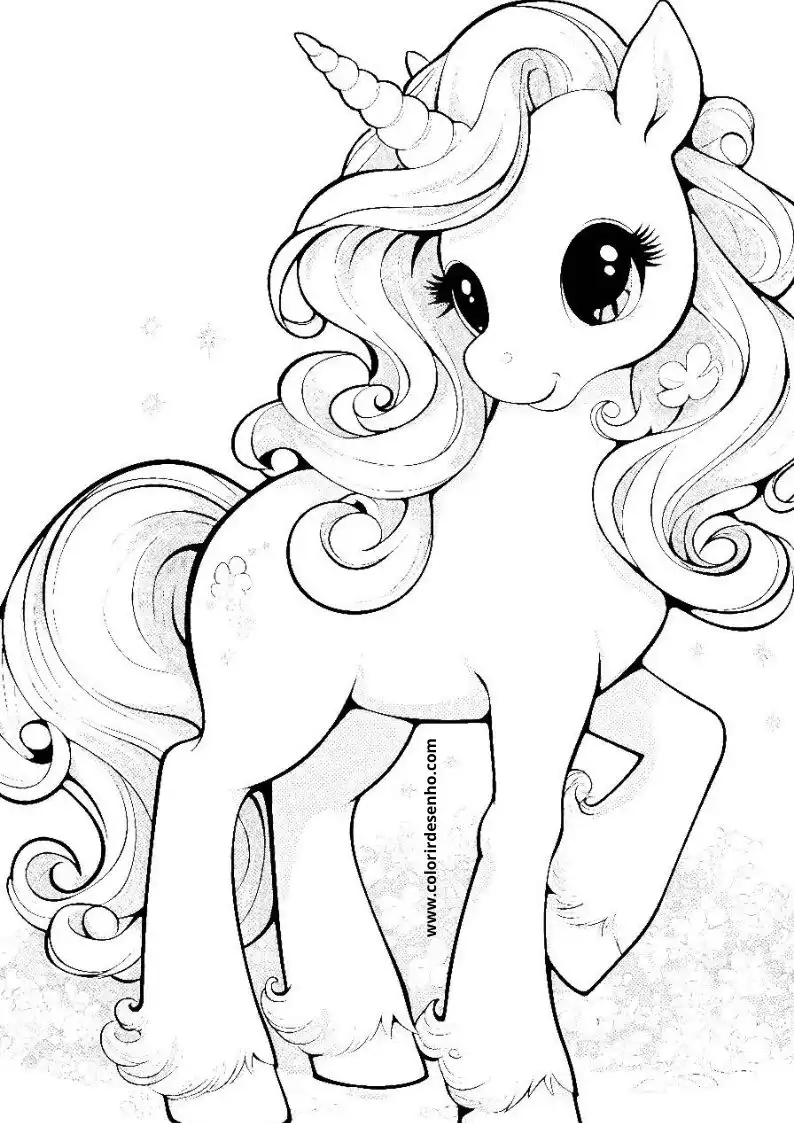 Educational Unicorn Coloring Pages 3