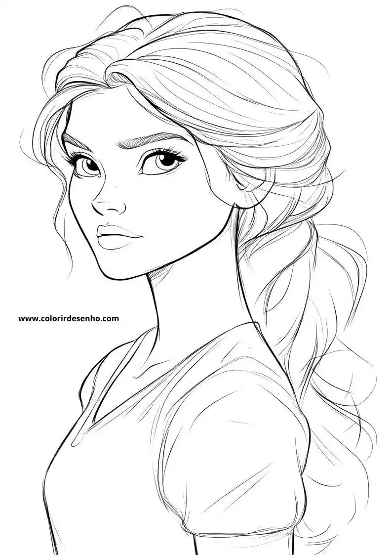 Educational Woman Coloring Pages 1