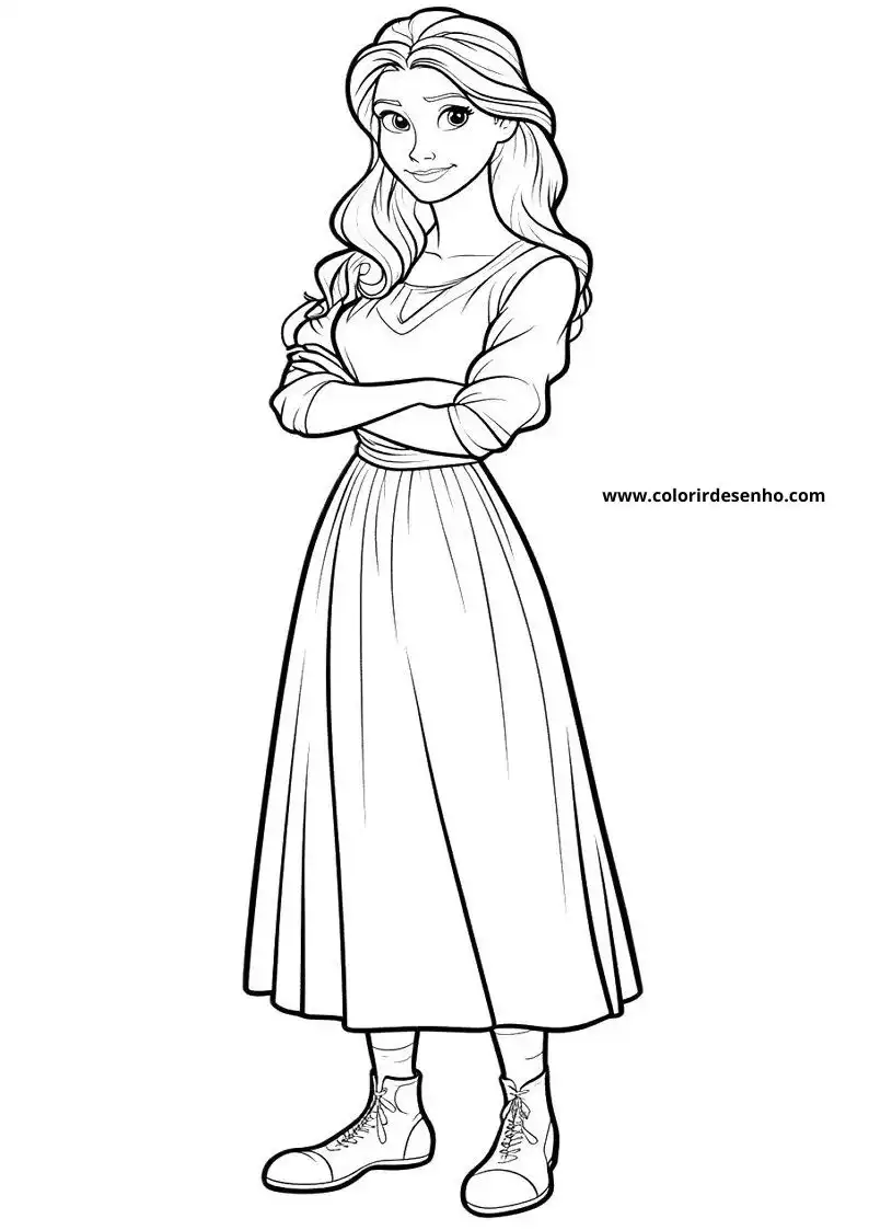 Educational Woman Coloring Pages 10