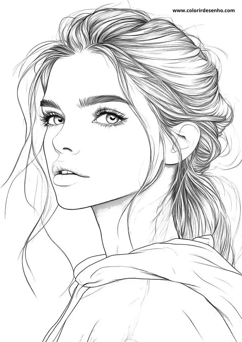 Educational Woman Coloring Pages 12