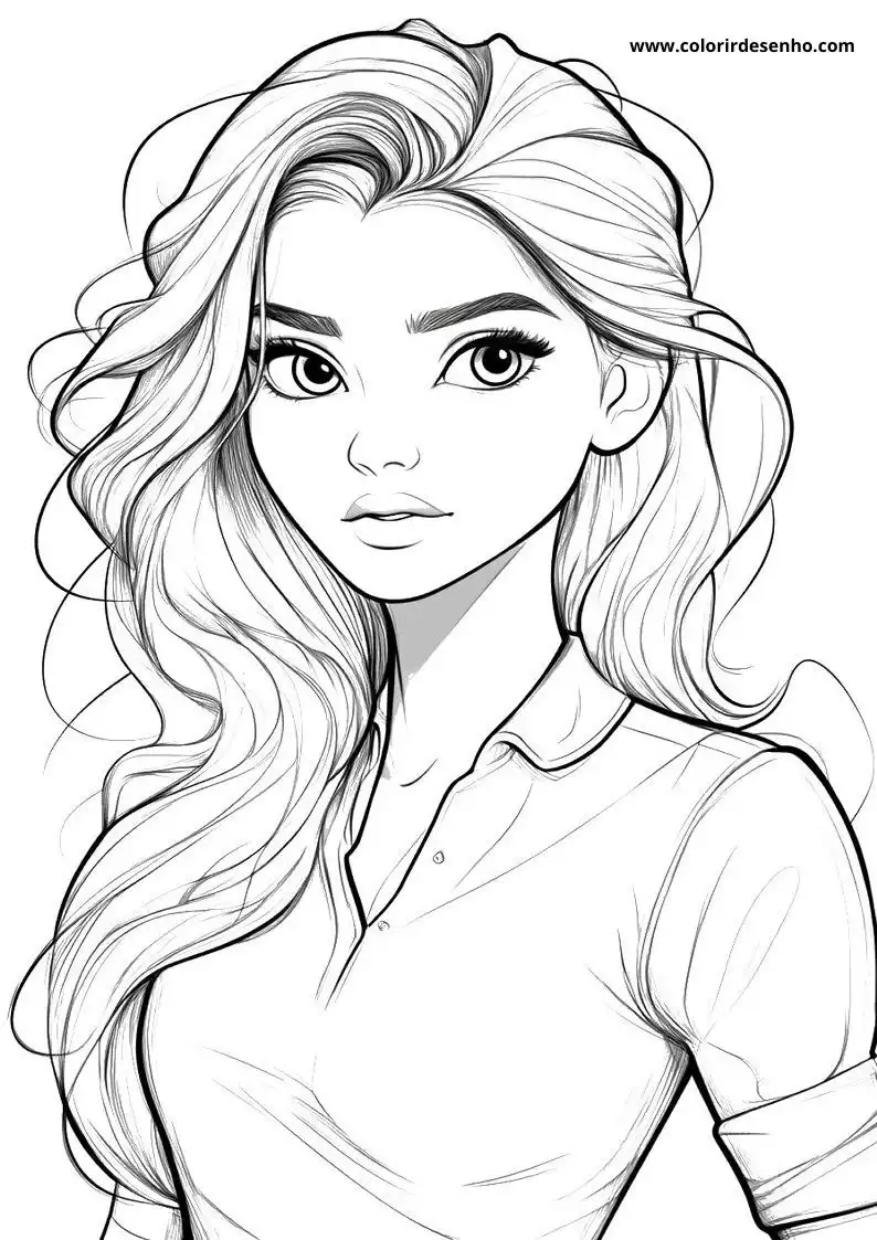 Educational Woman Coloring Pages 3