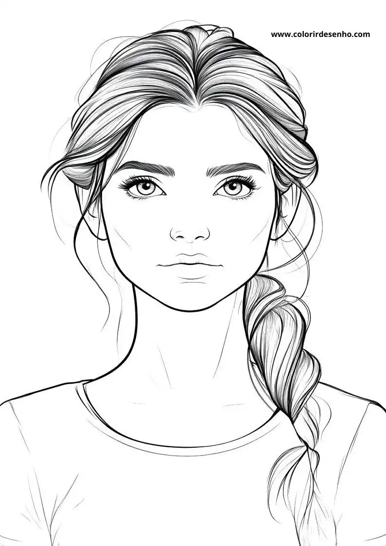 Educational Woman Coloring Pages 4