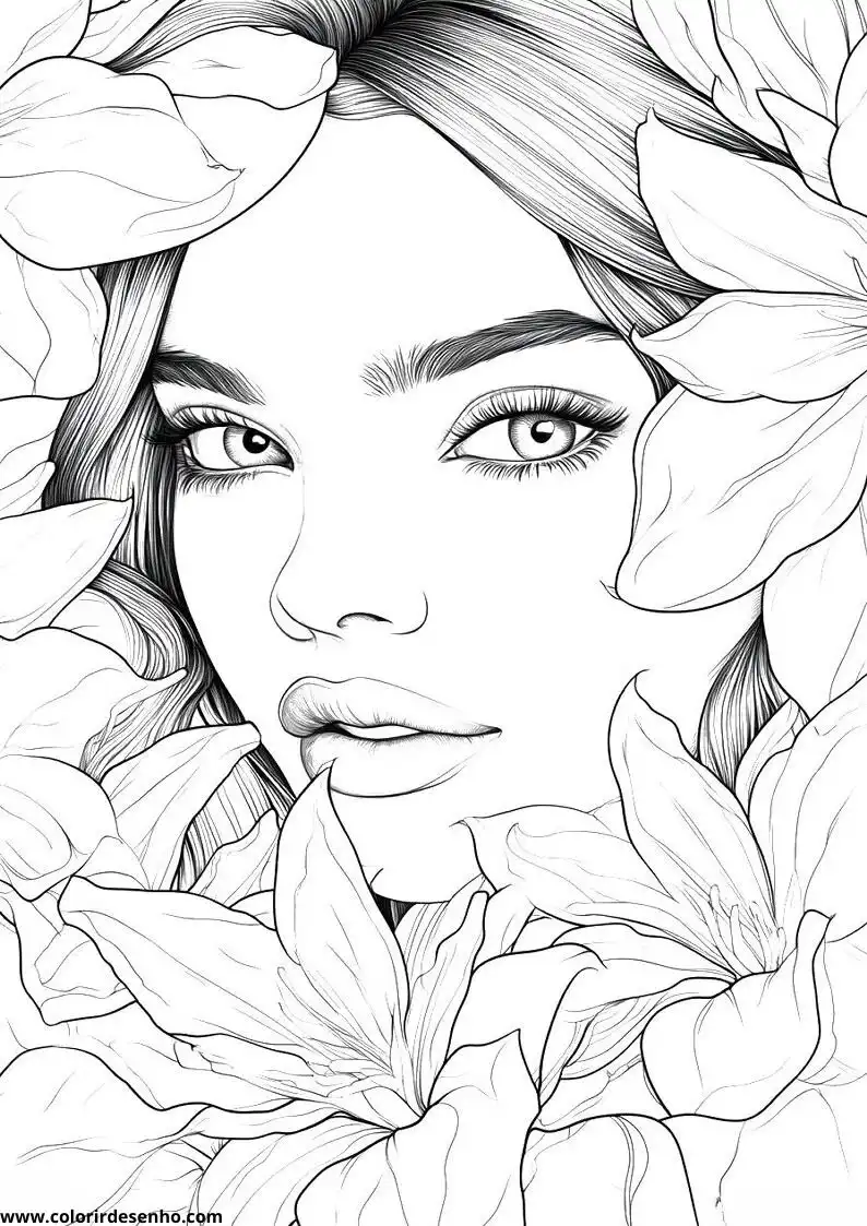 Educational Woman Coloring Pages 6