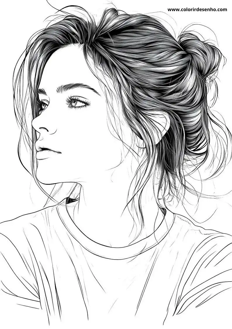 Educational Woman Coloring Pages 8