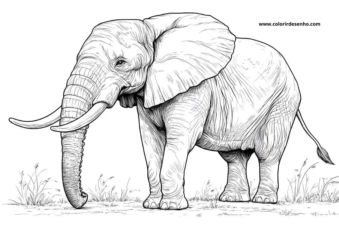 Elephant Free Printable Coloring Pages 11
