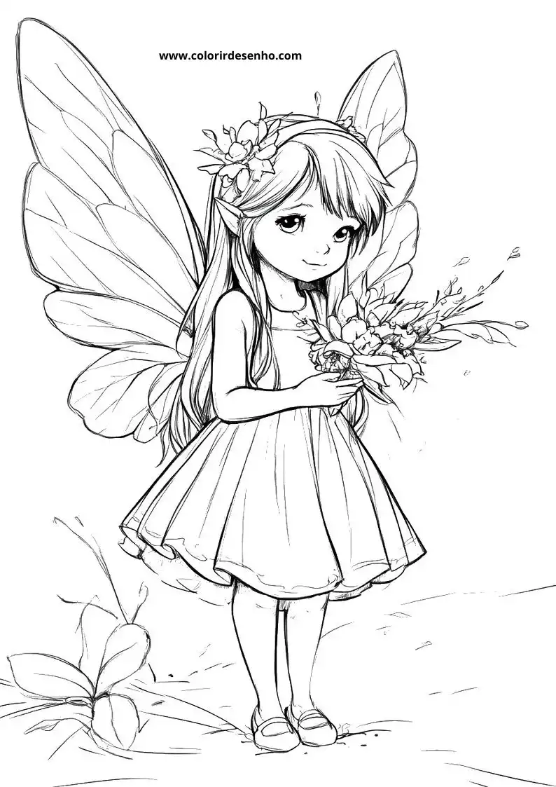 Fairy Coloring Pages 5