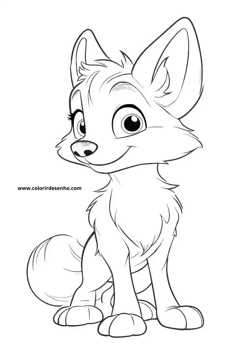Fox Picture Coloring Pages 2
