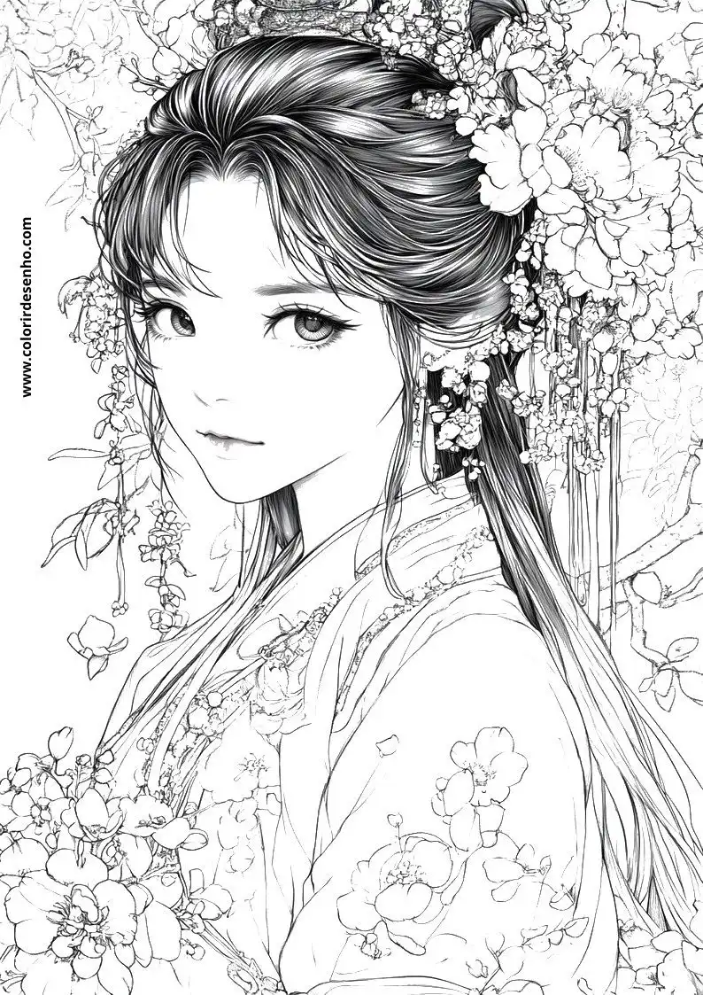Free Anime Coloring Pages Download 2