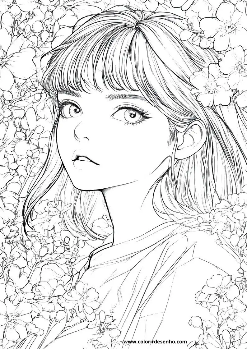 Free Anime Coloring Pages Download 7