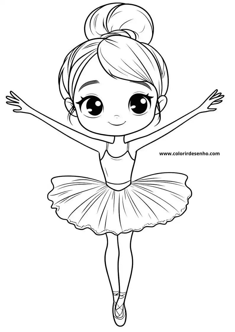 Free Ballerina Coloring Pages Download 4