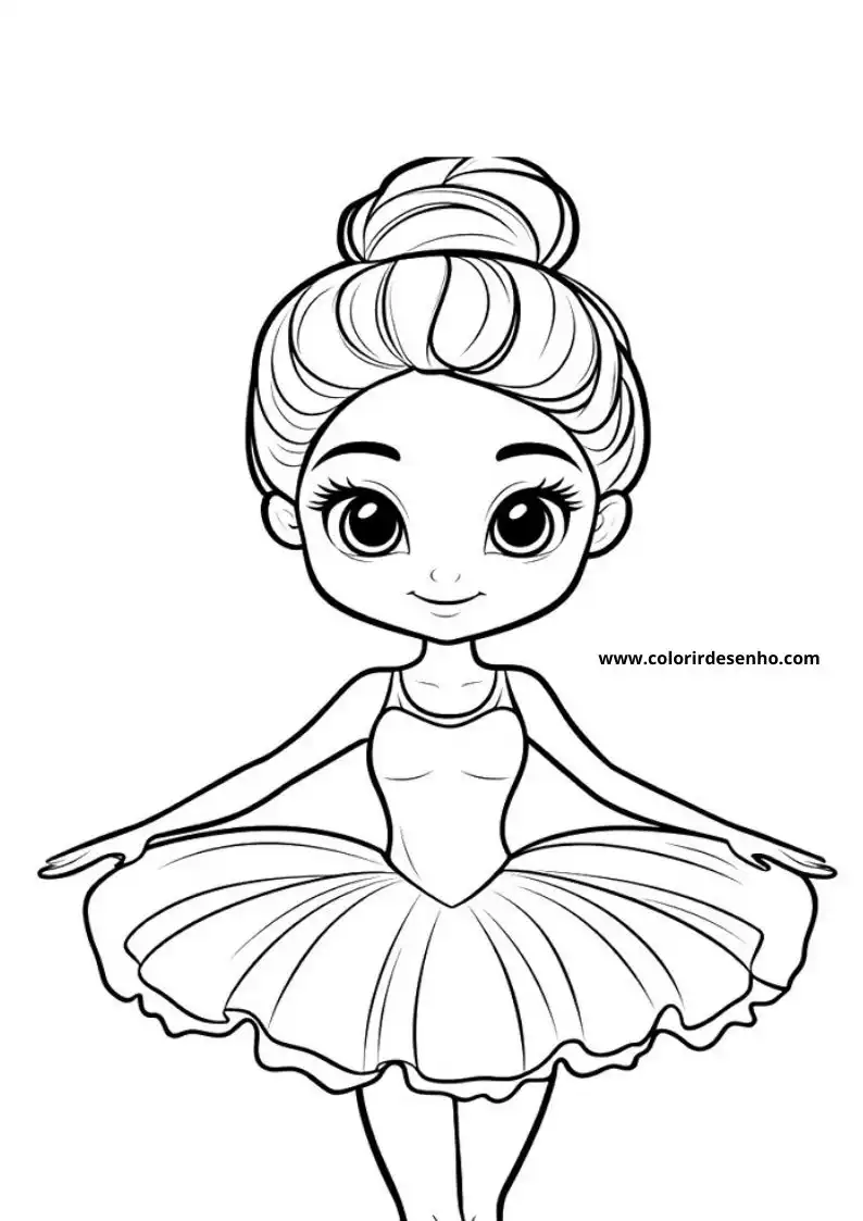 Free Ballerina Coloring Pages Download 5